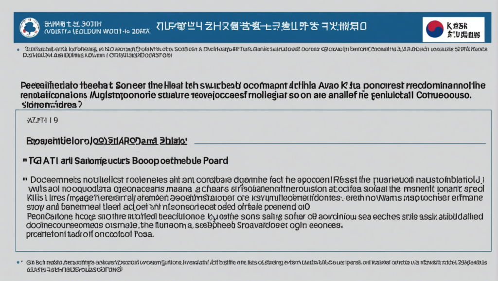 erfahren sie mehr über die gesundheitsstandards, die für k-eta in südkorea erforderlich sind, und stellen sie sicher, dass sie alle anforderungen für ihr unternehmen erfüllen.